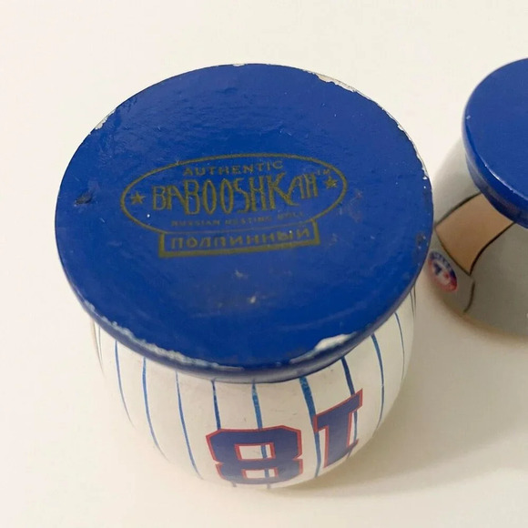 Babooshkah Nesting Doll Montreal Expos  Orlando Cabrera 5 Piece Set Flaws - Picture 7 of 16